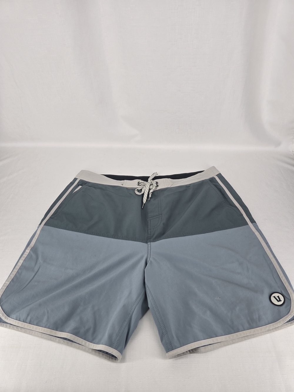 Vuori Two-Tone Slate and Steel Blue Athletic Shorts